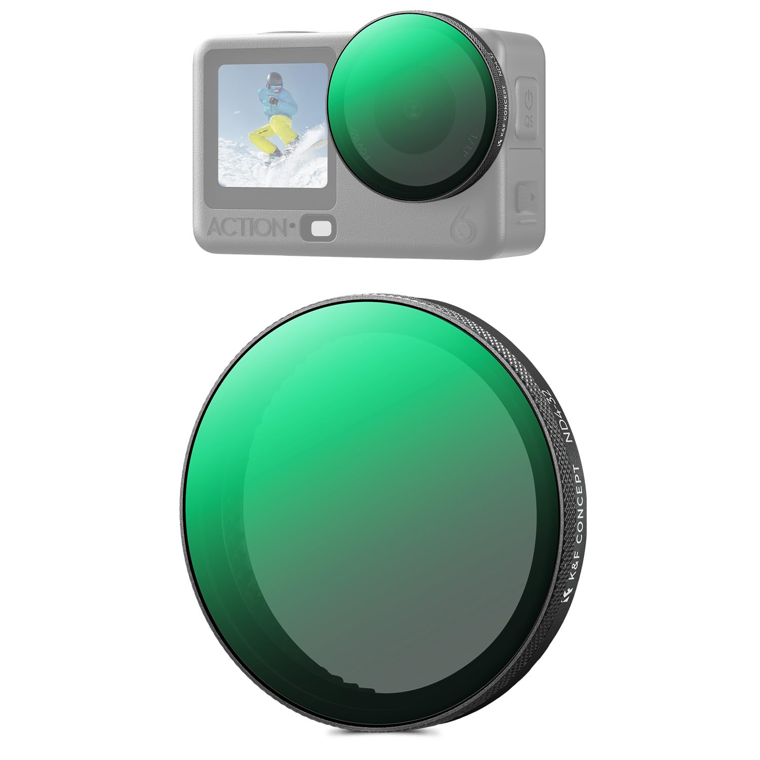 

CONCEPT Variable Filter for OSMO Light Intensity Lens Optical High Nano Water and Stain Easy K&F ND4-32 ACTION6 Adjustment, Protection, Glass,