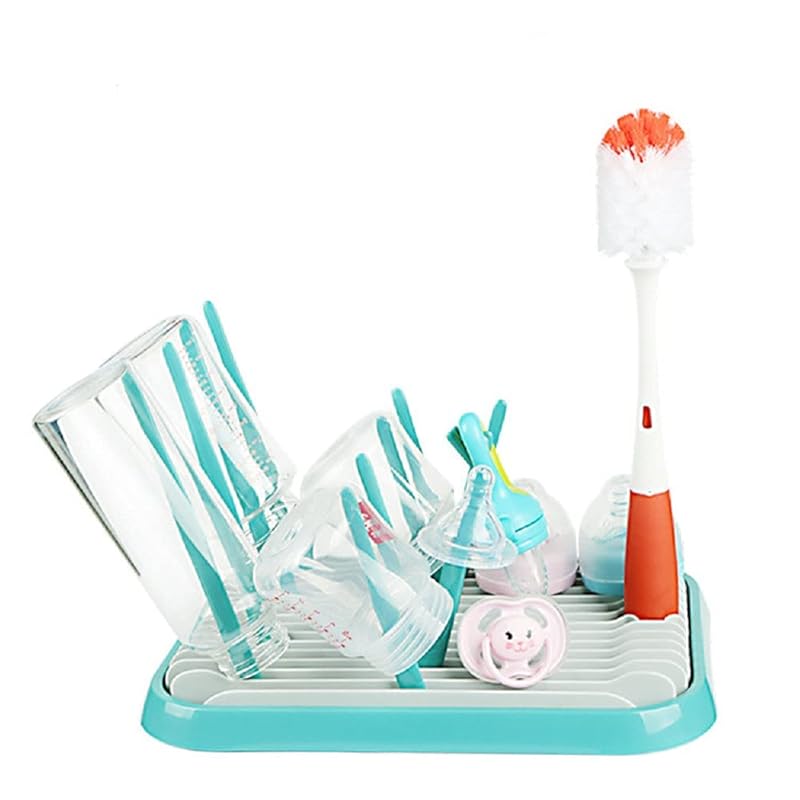 Baby Bottle Drying Rack Dryer Space Saving Travel Holder for Pump Cup Accessories(Pink)