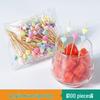 Colorful Bamboo Fruit Forks & Cocktail Skewers - Decorative & Disposable for Baking & Events