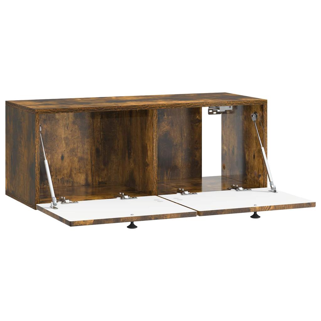 Wall Mounted TV Cabinet Smoked Oak 78.5 x 31 x 30 cm