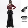 Falda con Dobladillo de Estrella Falsa de Dos Piezas para Niña 2026 Pantalones de Microcampana Adelgazantes - Estilo Casual de Primavera