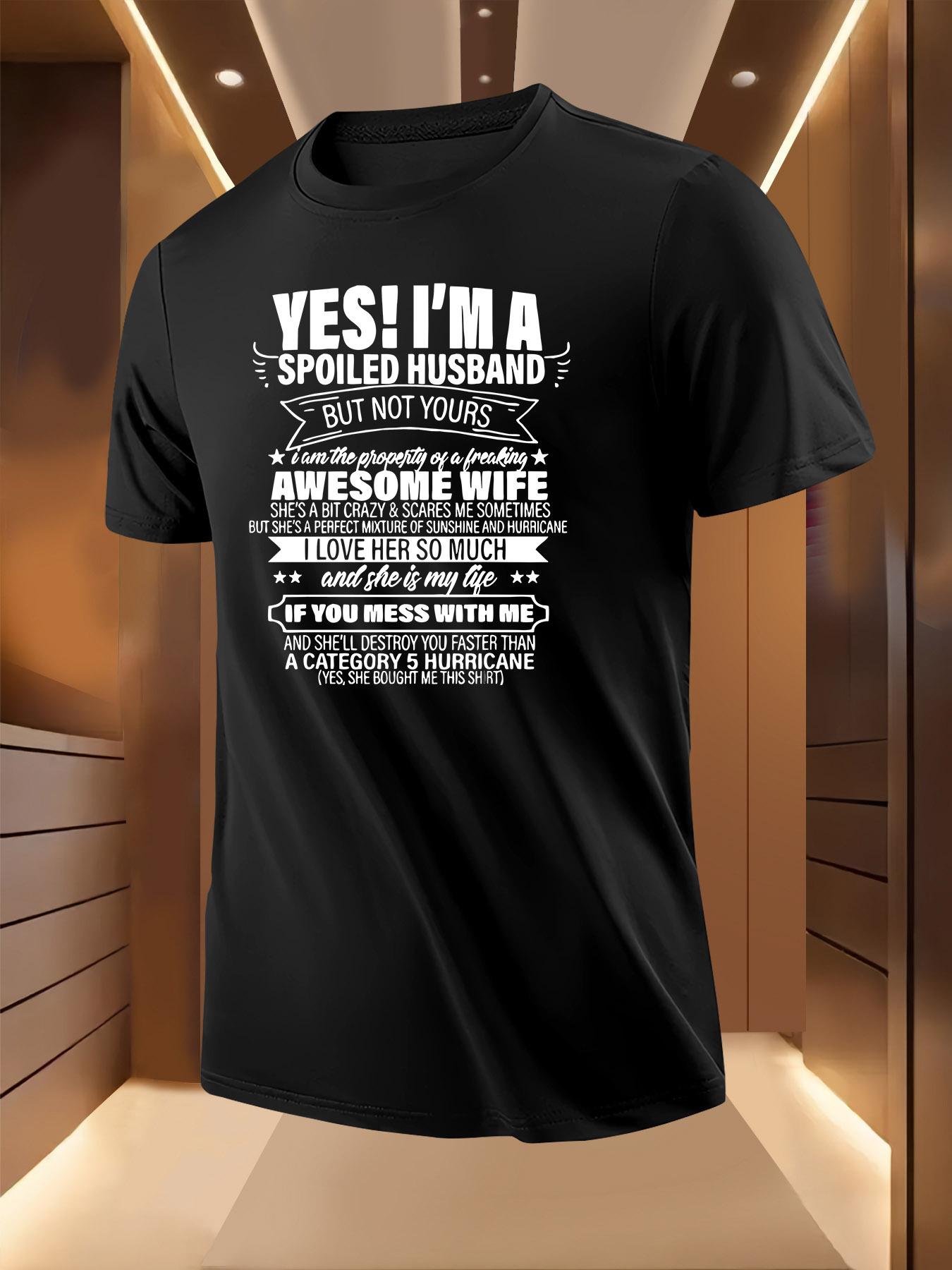 Funny Husband Tshirt - Marriage Humor Graphic Tee - Light... L