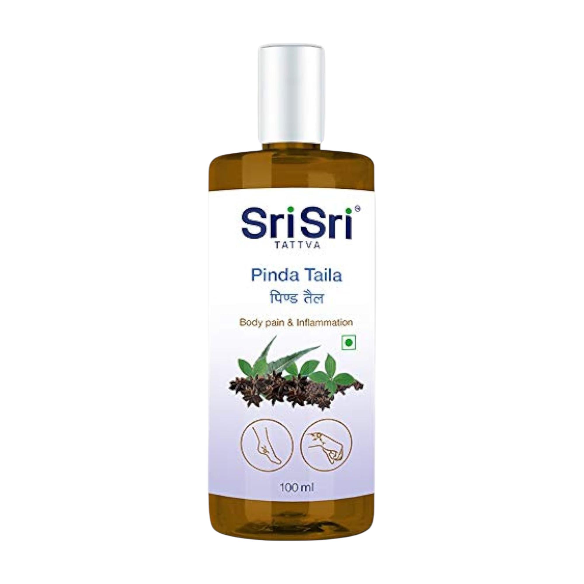 

Sri Sri Tattva Pinda Taila 100ml Pain Relief Body Massage Oil for Relaxed Muscles & Joint Comfort