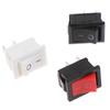 10Pcs 2Pin 21X15Mm Rocker Switch 6A/250Vac Power Switch On-Off Red Black White