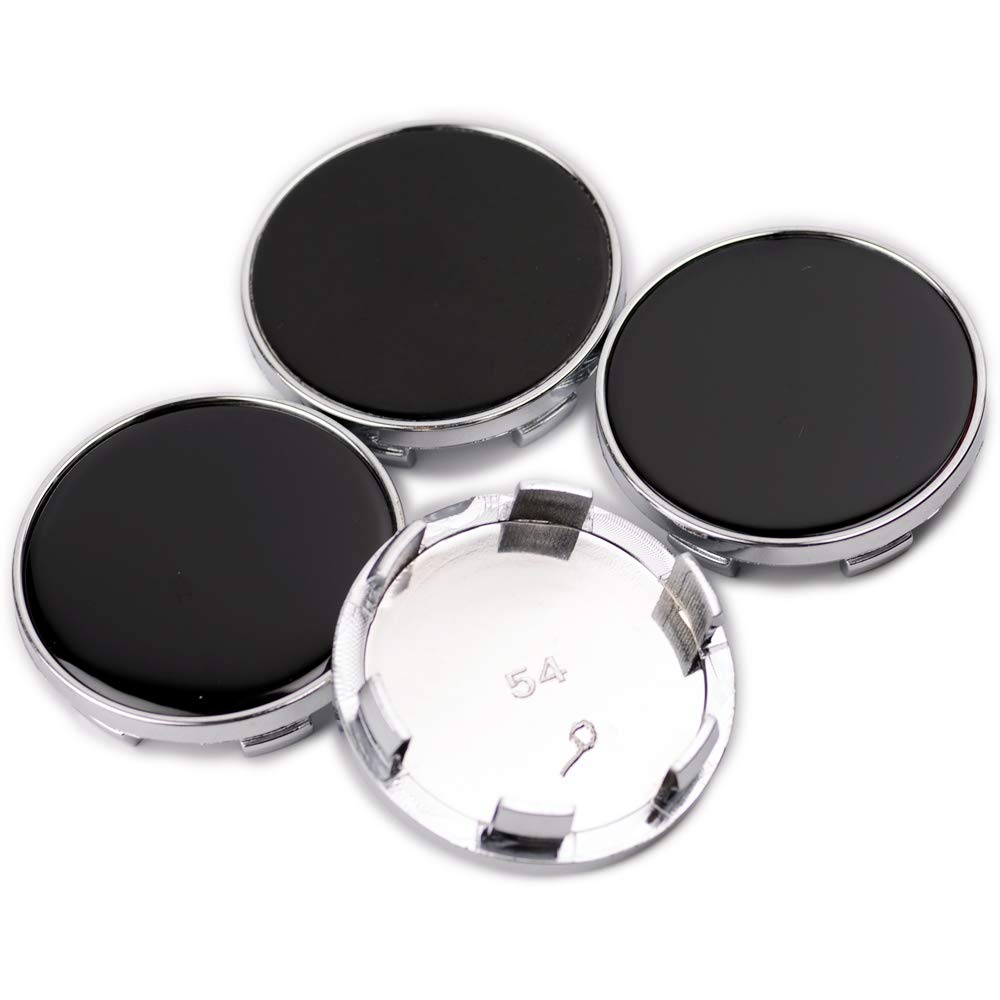 Wheel Center Caps 54mm 49mm 4pcs Black Wheel Cover Center Cover