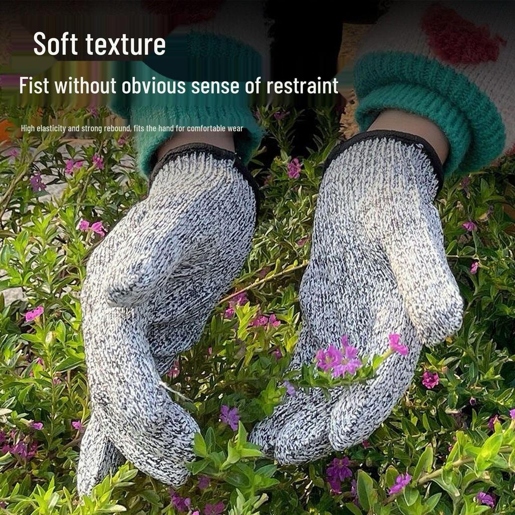 Children's Cut-Resistant Outdoor Gloves: HPPE Fiber, Anti-Stab, Anti-Scratch for Digging and Handicrafts