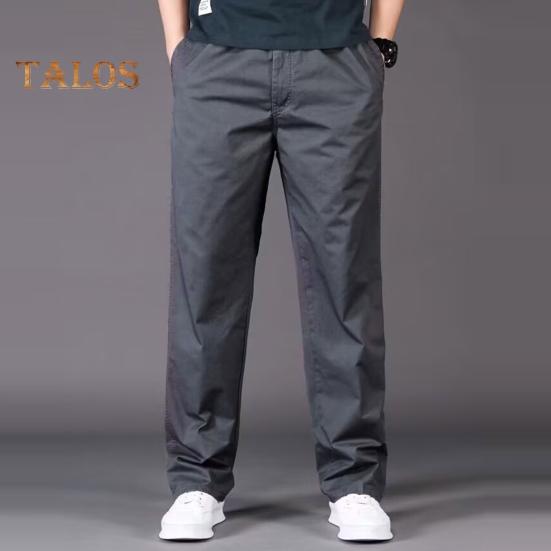 Herre Cargobukser Rette Brede Ben Ensfargede Lommer Knapp Glidelås Glatt Hurtigtørkende Outdoor Streetwear Langbukser