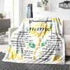 Sunflower Love For Granddaughter Cozy Personalized Blanket Personalized Text Durable Comfort Throw For Sofa Couch Office Bed Picnics Ideal For All