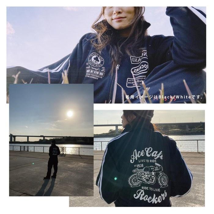 [Live To Ride] Track Jacket BKWH/XL Black