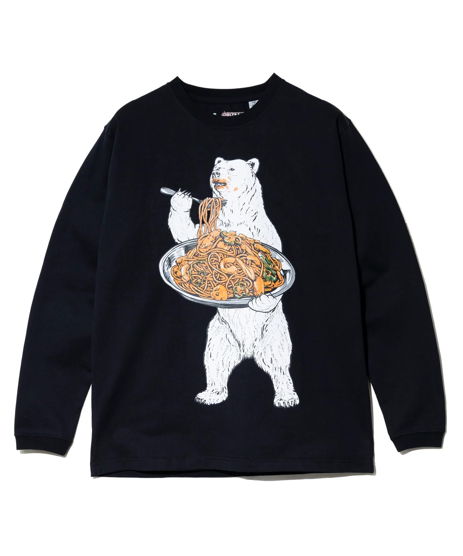 

[go slow caravan] 351906 Super Heavy USA/C Napolitan Tank Top Long Sleeve T-Shirt, Black, Size L