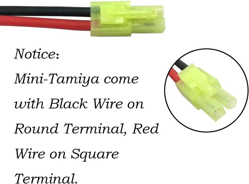 Mini Tamiya Connector Kit 2-Pin | 30 Pieces Male and Female | Easy Installation for RC Models | Compatible with 3.7V JST Battery