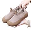 Women's Slip-On Loafers, Cozy Faux Fur Lined Winter Shoes with Soft Flexible Sole, Comfortable Memory Foam Casual Driving Shoes for Women
