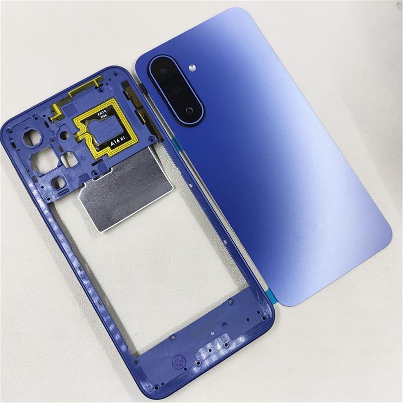 Full Housing For Samsung Galaxy A17 5G A176B Phone Housing Middle Frame+Battery Back Cover Case Rear With Camera Lens