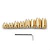 28GC Universal Fit Long Lasting Brass Spoke Weights For Various Motorcycle Models
