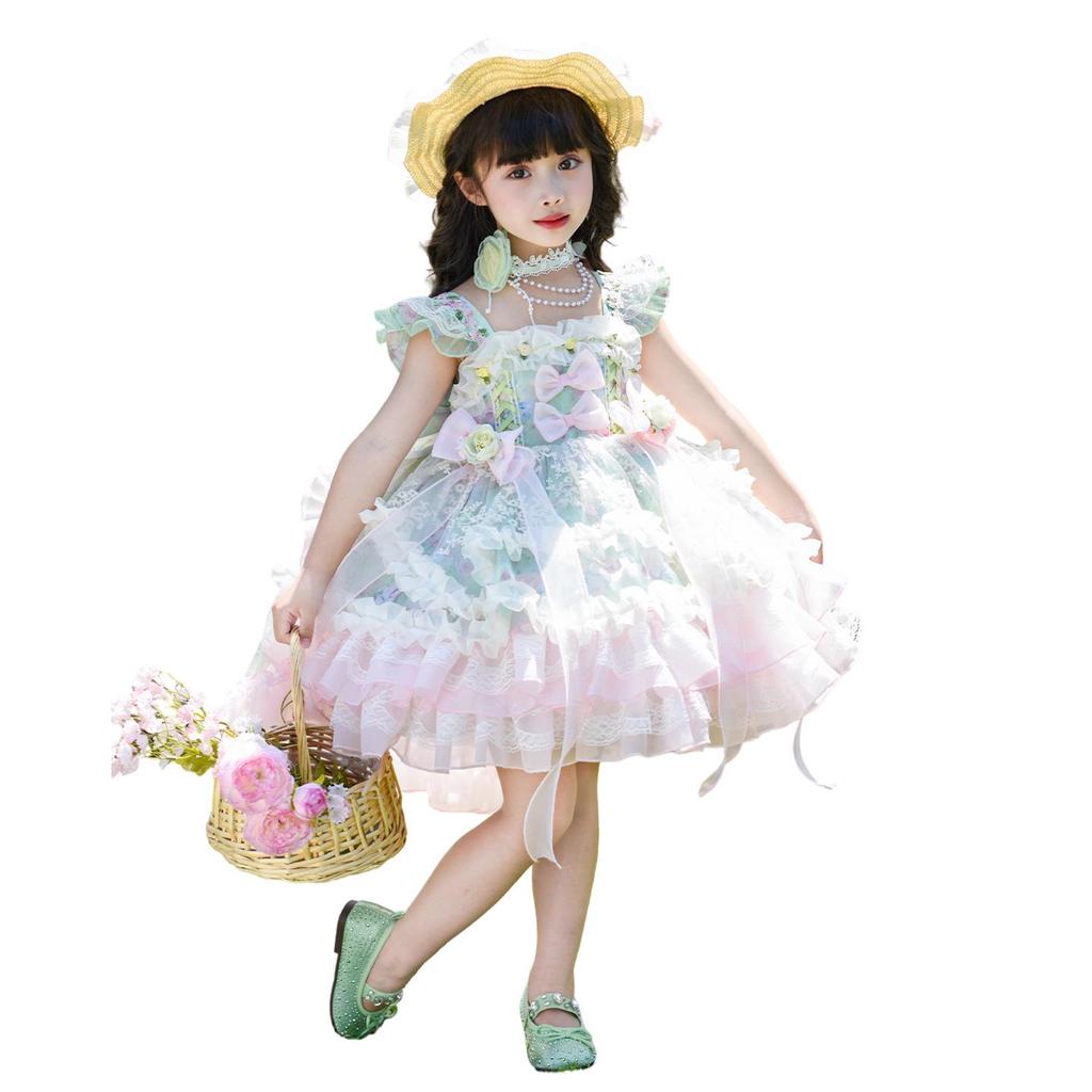 Girls' Summer Lolita Fairy Princess Dress for Parties and Performances