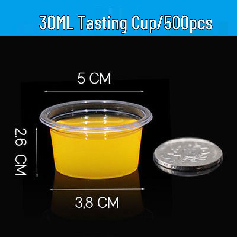 Mini Disposable Tasting Cups, 20-Pack: Ideal for Milk Tea, Jelly, Pudding, or Wine Tasting