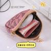 Fashionable New Plaid Short Zipper Coin Purse Portable Mini Key Bag Thickened Waterproof and Storable Small Wallet