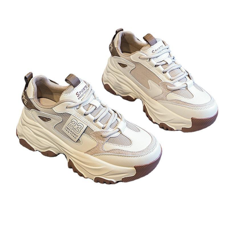 

Daddy Shoes, женские весенние новые легкие универсальные повседневные сетчатые кроссовки на толстой подошве 40