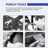 Roll Pin Punch Set with Storage Pouch,Smithing Punch Removing Repair Tools,with Bench Block Pin Punc