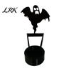 Black Cat Candle Stand Halloween Shadow Holder, Funny Pumpkin Ghost Bat Reaper Candlestick Decoration, Projection Metal Tea Light Stand, Vintage Scary
