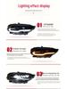 Compatible 18-20 Mustang LED Headlights with Sequential Turn Signals