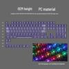 Teclas para teclado mecánico Lofree PC 75/98: juego de teclas negras totalmente transparentes