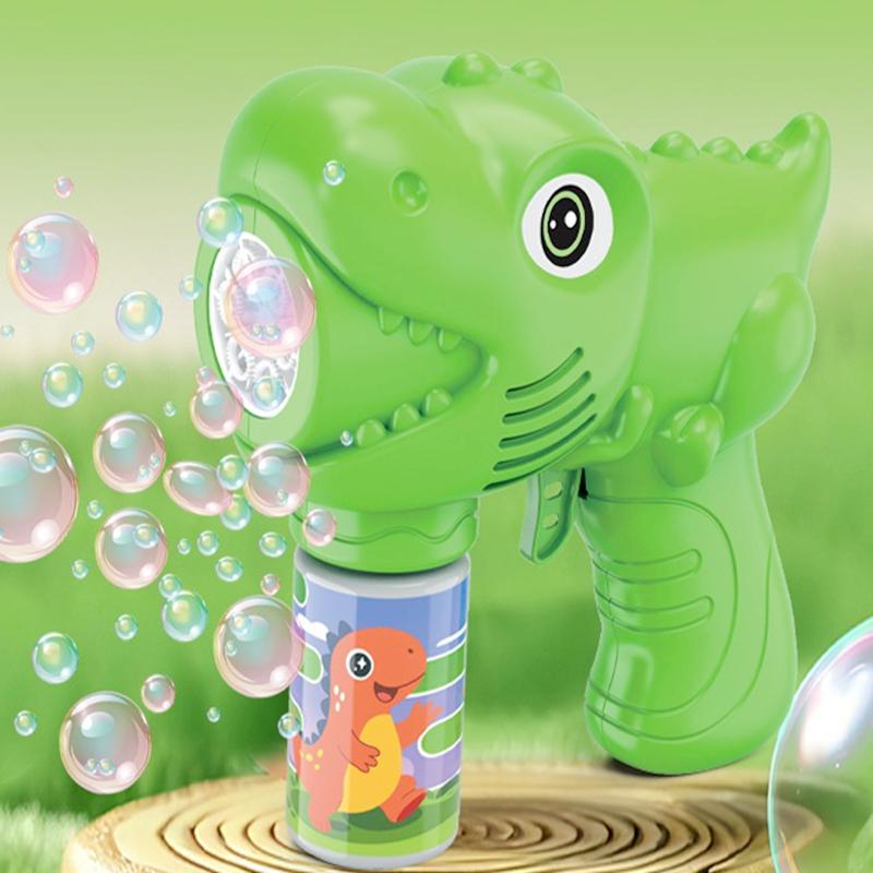 Kids Angel Dinosaur Bubble Gun Automatic Bubble Machine Electric Bubble Blower For Children Outdoor Summer Party Birthday Gift