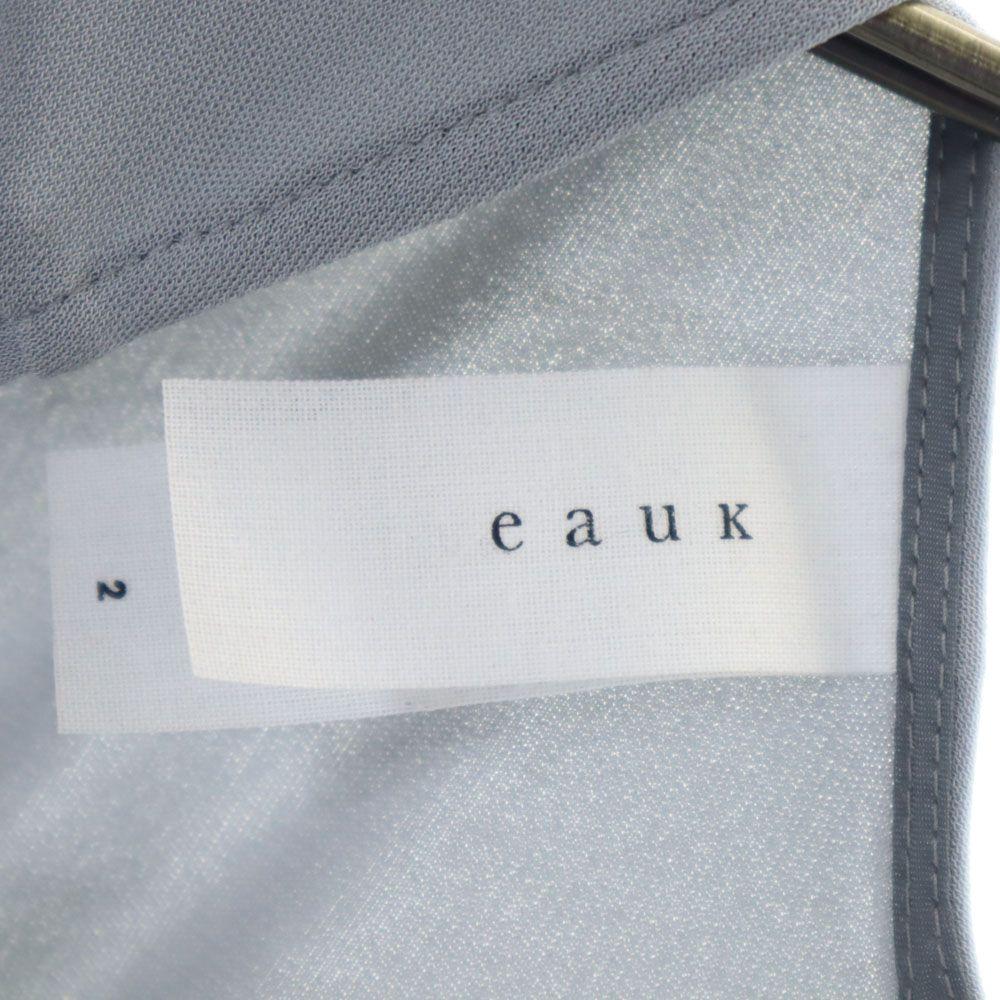 Eauk Made In Japan No Sleeve One Piece 2 Gray Back Zip Women Used