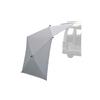 [Campers Collection Yamazen] Simple Sunshade Attachment Tarp that unfolds like an umbrella, 272cm wide x 120cm high, Gray AT-2(GY)