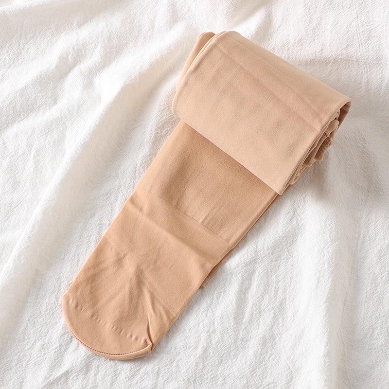 Girls' Thick Velvet Pantyhose: Autumn/Winter White Leggings for Dance Practice