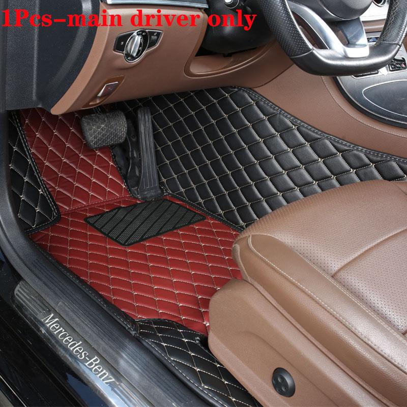 Car Floor Mat For Volkswagen Id4 High Quality Non-Slip Leather Woman Diamond Carpets Man Auto Foot Pads Interior Rugs