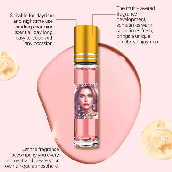 Pheromone Infused Essential Oil Perfume 10ml Elegant Fragrance for Dates Parties French Natural Oils Long-lasting Aroma Vitamin E Moisturizing Gift