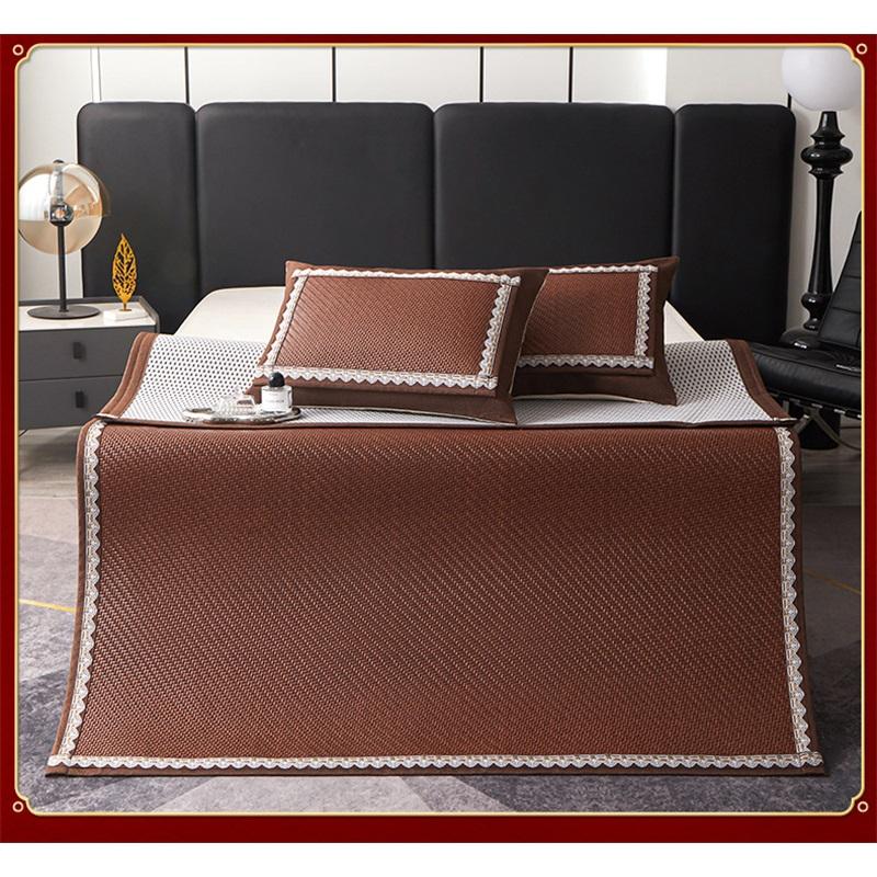 Detachable Bed Skirt Summer Bed Mat For Home Baby Safe Ice Rattan Mat Cool Summer Bedding Grass Mat Mother And Baby Level Ideal For Hot Weather