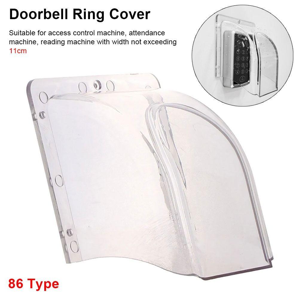 1Pcs Plastic Door Keypad Cover Chime Button Doorbell Protective Cover For Wireless Doorbell