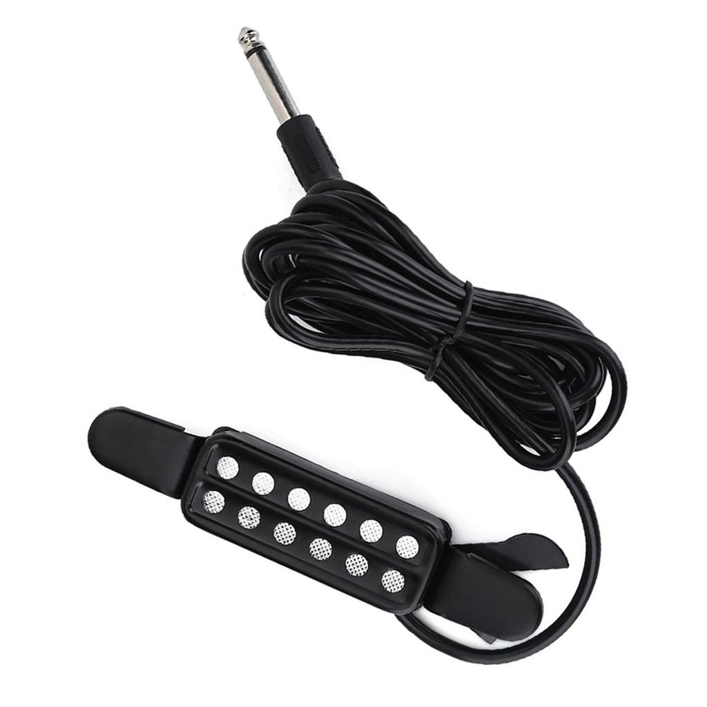 12 Lydhull Magnetisk Pickup Transduser for Akustisk Gitar Musikkinstrumenter Tilbehør