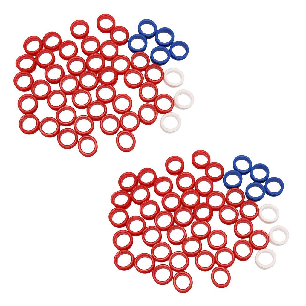 A84X-100Pcs Silicone Finger Rings For Any Scissors Inserts Haircutting Styling Tools Accessories Mix Colors