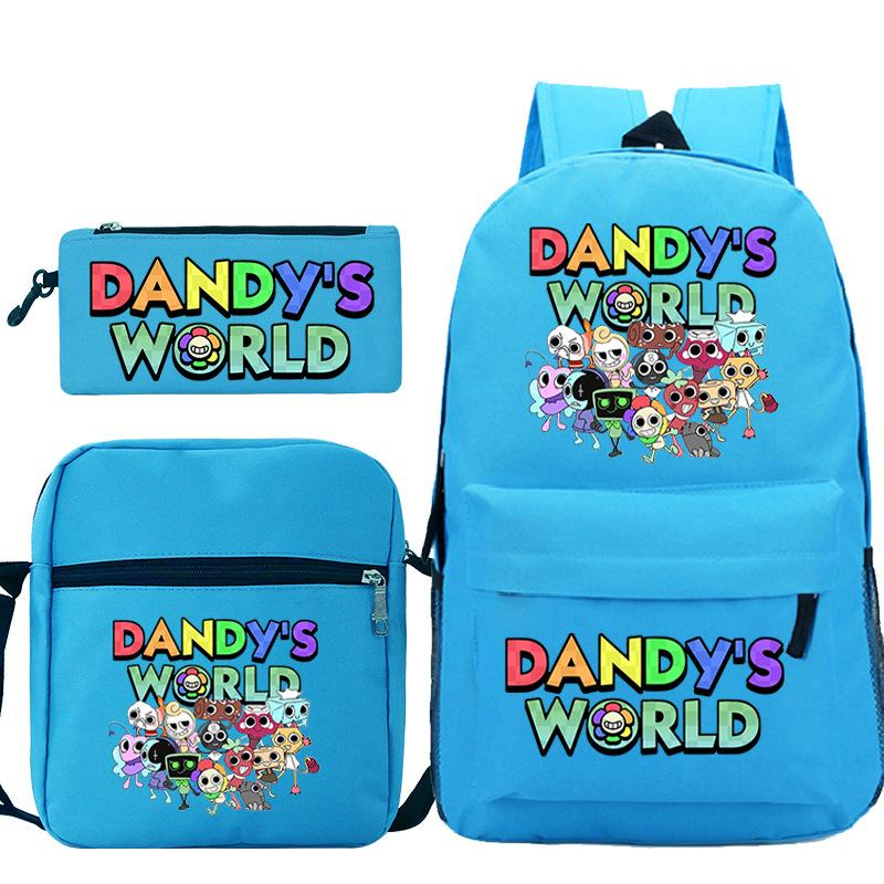 Dandy's World Print Fashion Children's Shoulder Bag Pencil Bag Youth Leisure School Bag Three-piece Set
