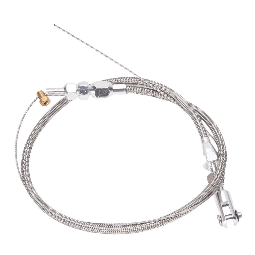 Throttle Cable Stainless Steel Adjustable High Strength Rustproof Universal Fit for Most Accelerator Pedals