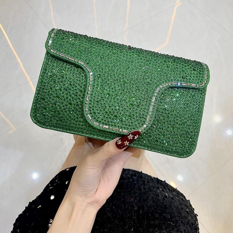 

Dinner Bag Chain Bag High-end Underarm Bag Clutch Bag Single-shoulder Crossbody Women s Bag зелений