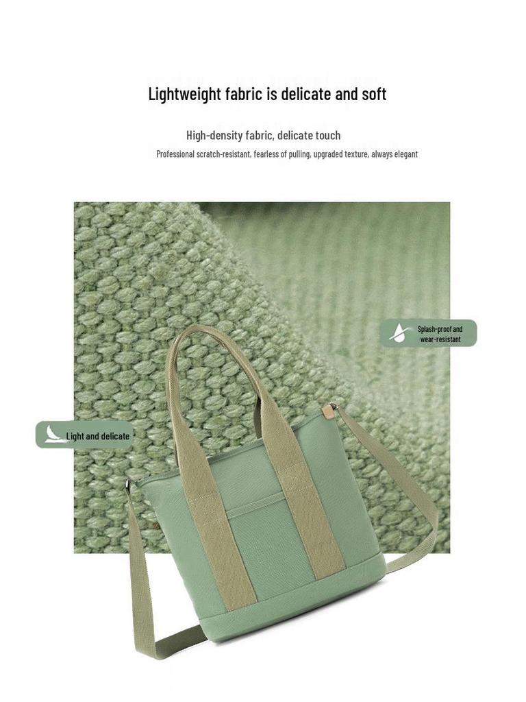 16oz Japanese-Korean Style Women's Tote: Single Shoulder, Crossbody, Large Capacity, Simple Canvas Handbag