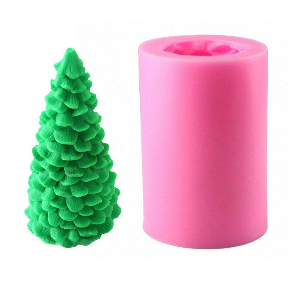 Silicone Craft 3D Christmas Tree Baking Tools Candle Bakeware Cake Mold Soap Mould Christmas