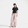 Li Ning CF Outdoor Series Solid Color Cool Comfortable Skin-Friendly Antibacterial Short Sleeve T-Shirt Women T-Shirts Black ATSV196-3