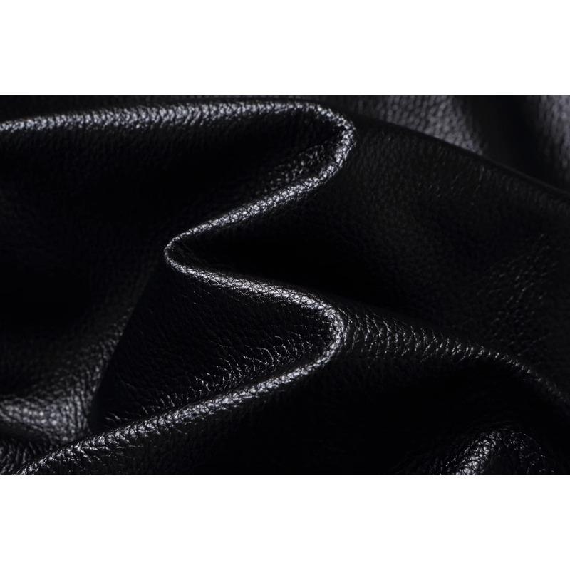 Taglia Cinese Uomo Giacca in Vera Pelle Naturale Pelle di Mucca Corta Slim Collo a Revers Giacca in Pelle da Uomo Primavera Autunno