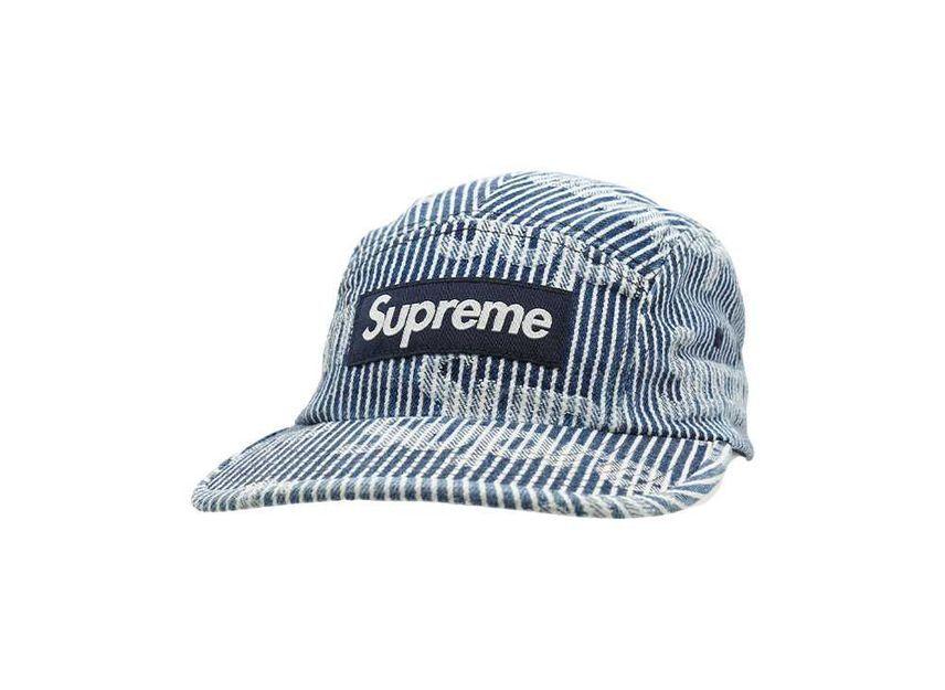 Supreme Denim Camp Cap Stripe (24SS) One-Size