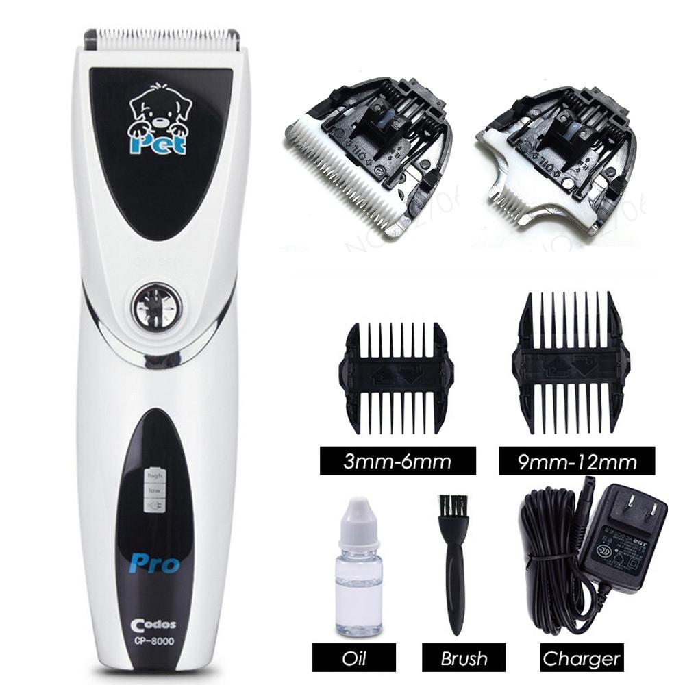 Codos CP8000 Profional Cat Dog H Trimmer Electric Mower Pet H Clipper Rechargeable Pets Groomg Shaver Hcut He