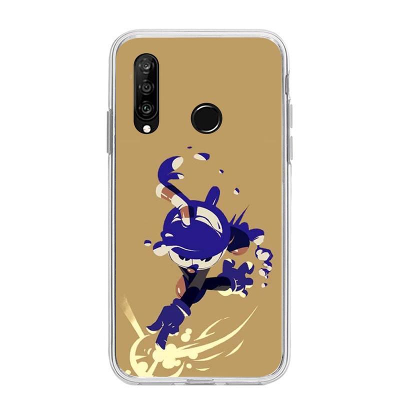 Süßes Spiel Cuphead Handyhülle für Huawei P20 P40 Lite P30 Pro P Smart 2019 Nova 3e 6 Se Silikon Transparent Soft Cover
