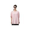Anta Training Series Letter Logo Print Lightweight Moisture-Wicking Breathable Short Sleeve Raglan T-Shirt Women Tops Soft-Pink 962427103-1