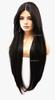 Artifice 36 Inches Long Straight Full Head Natural Looking Hair Wig Extension For Women Party Girls Dark Brown