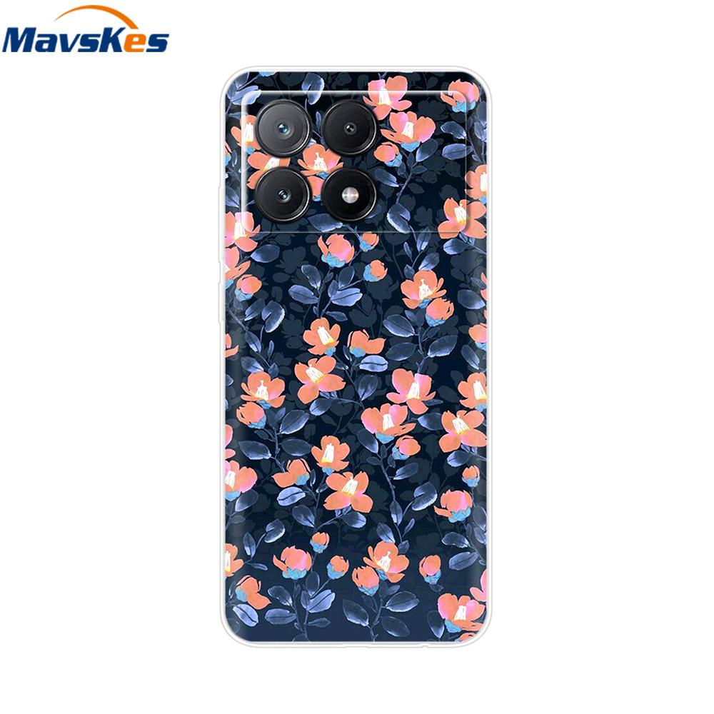 Für Xiaomi Poco X6 Pro Hülle Weiches TPU Silikon Handy Klare Abdeckung Für Xiaomi Poco X6 5G Hülle Bumper Pocox6 X 6 5G 2024 Funda Coque