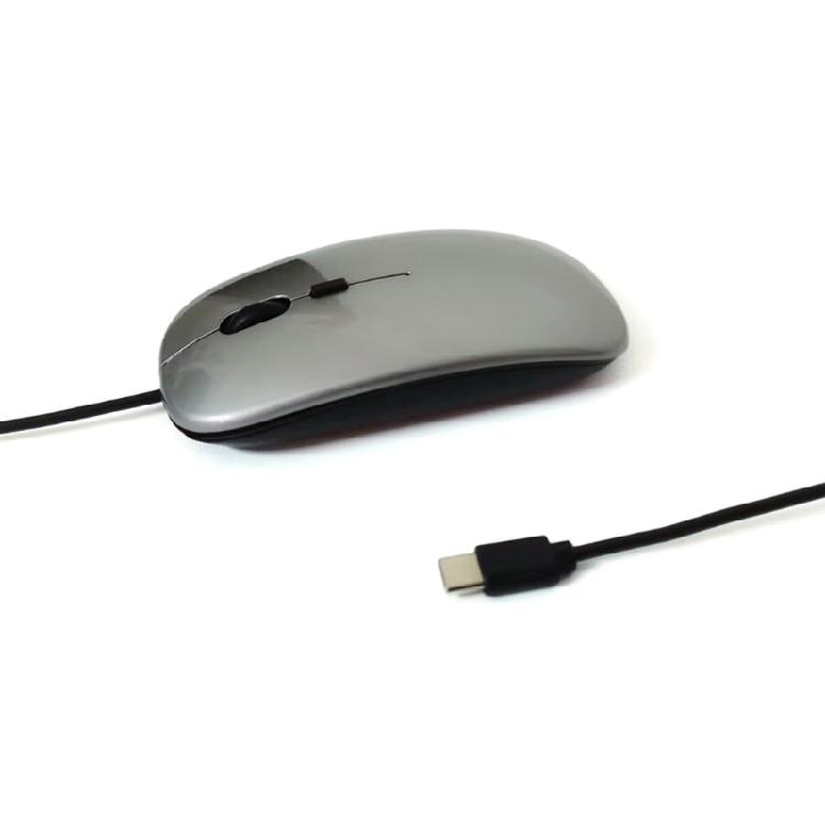 Computer Mouse With Quiet Clicks Technology Type C Cable Comfortable Grip For Professionals Students